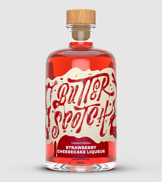 Original Butterscotch Strawberry Cheesecake Liqueur 500ml 20% Vol