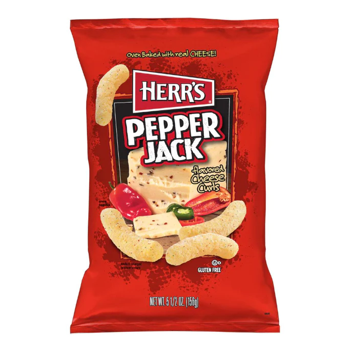 Herr's Pepper Jack Cheese Curls 156g
