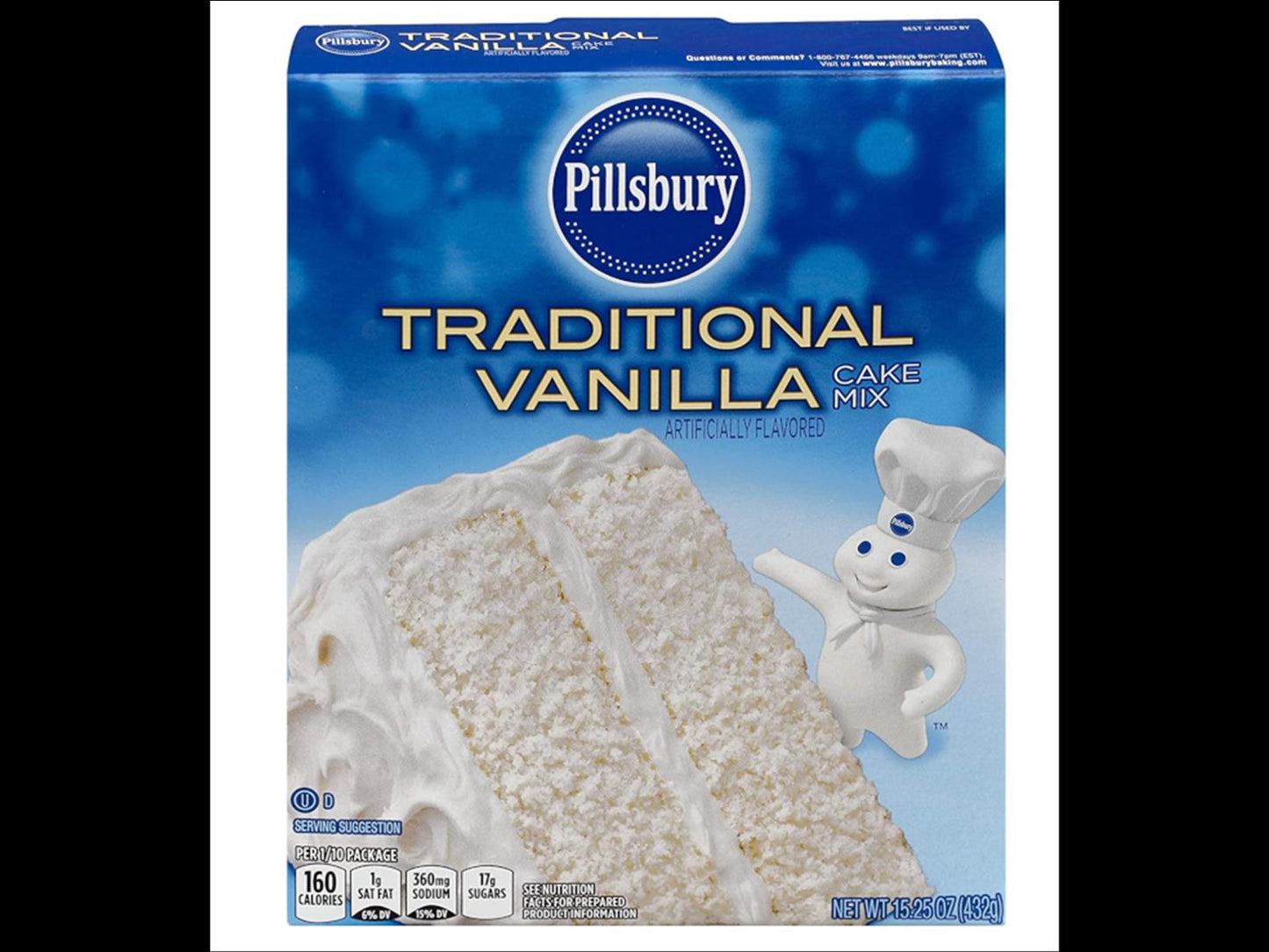Pillsbury Traditional Vanilla Cake Mix 432g