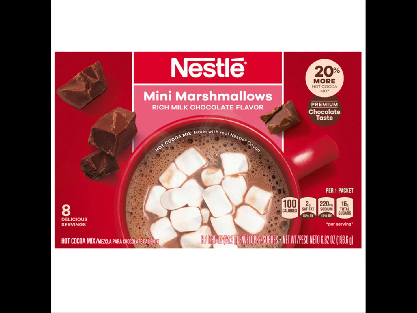 Nestle - Mini Marshmallows rich milk chocolate - Hot Cocoa Mix 193,6g