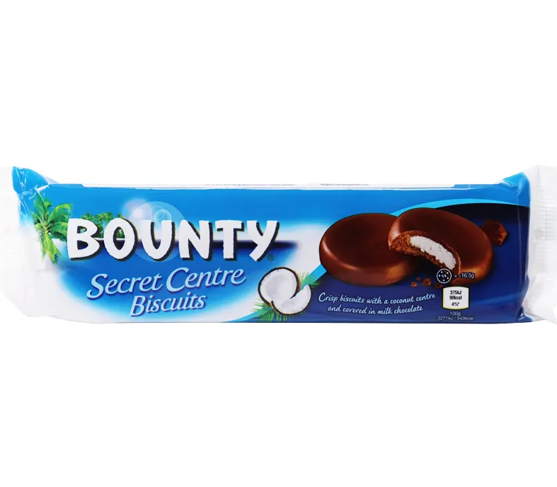 Bounty Secret Centre Biscuits 132g