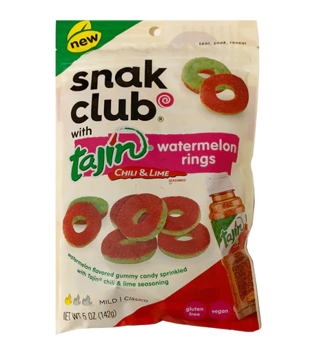 Snak Club Tajin Chili and Lime Watermelon Rings 142g