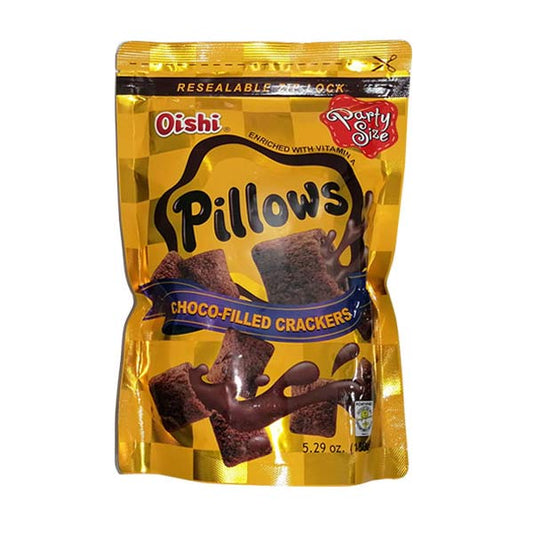 Oishi Pillows Choco Filled Crackers 150g