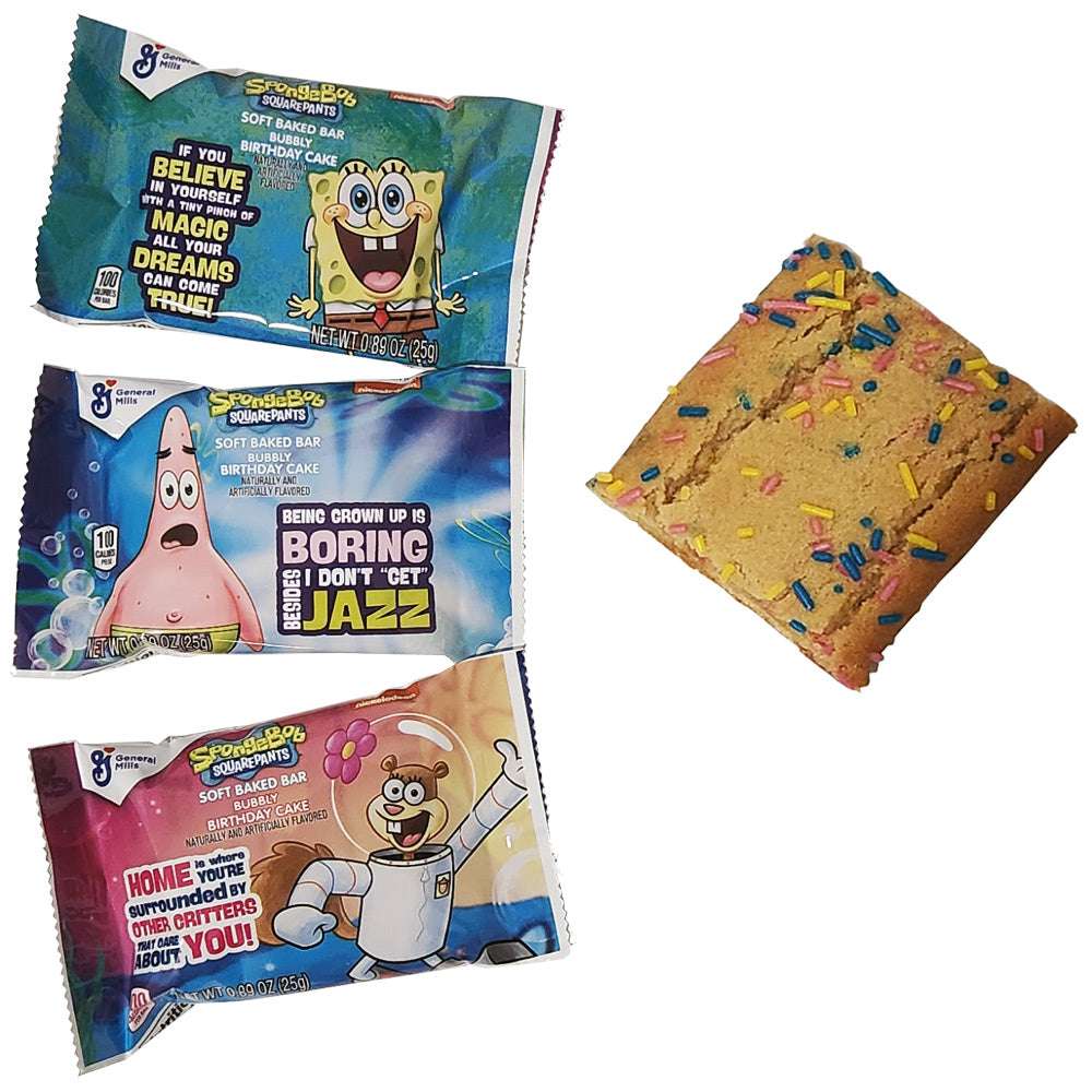 General Mills Spongebob Squarepants Soft Baked Bars 25g