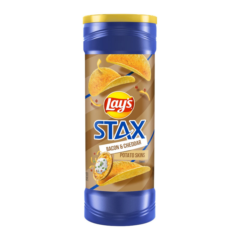 Lay's Stax Bacon & Cheddar Potato Skins 156g