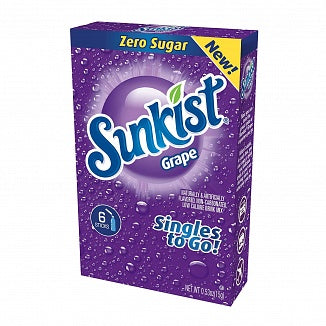 Sunkist Grape Zero Sugar Getränkepulver 15g