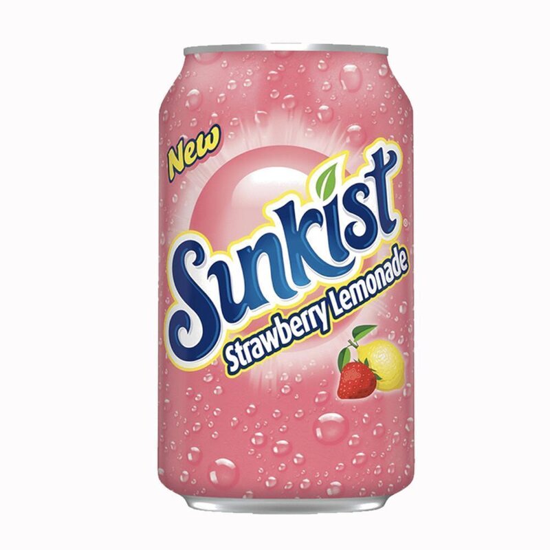 Sunkist Strawberry Lemonade Soda 355ml