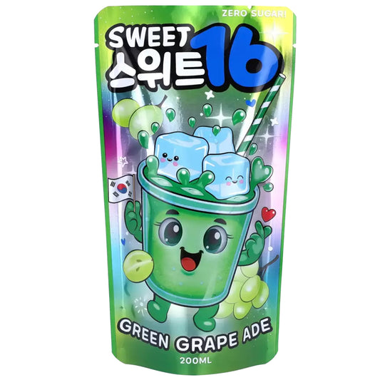 Sweet 16 – Green Grape Ade Zero Sugar 200ml