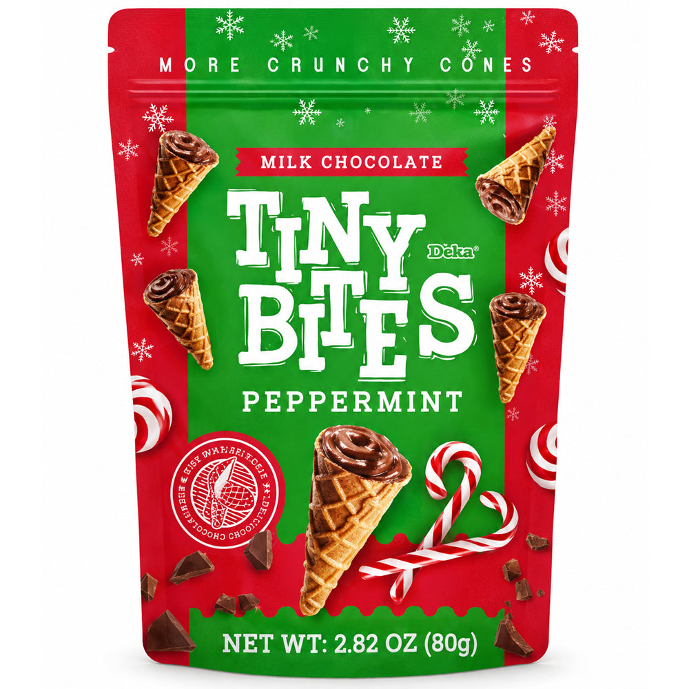 Tiny Bites Waffle Cones Peppermint 80g
