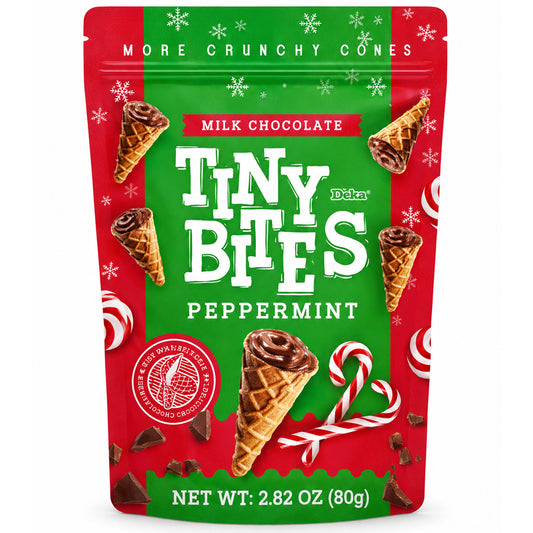 Tiny Bites Waffle Cones Peppermint 80g