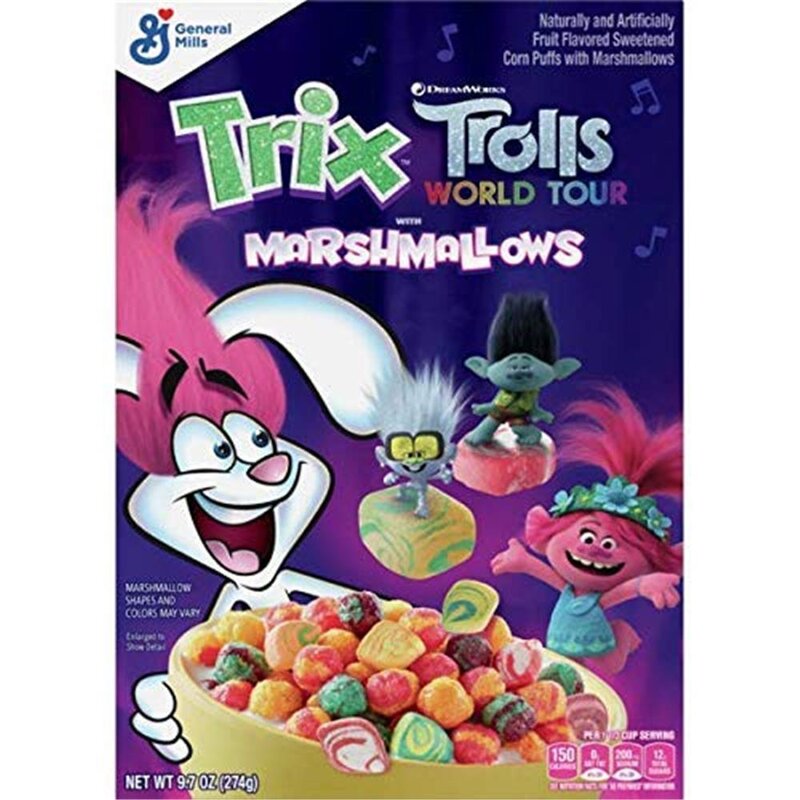General Mills Trix Trolls World Tour with Marshmallows 274g