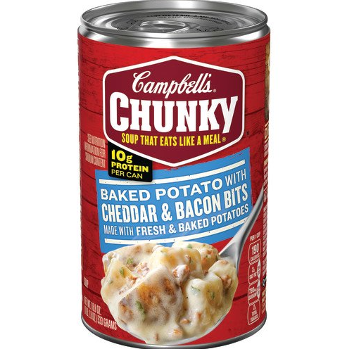 Campbell's Chunky Soup, Baked Potato with Cheddar & Bacon Bits 533g