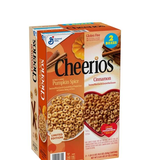General Mills Cheerios Pumpkin Spice & Cheerios Cinnamon 2 x 524g (1,04Kg)