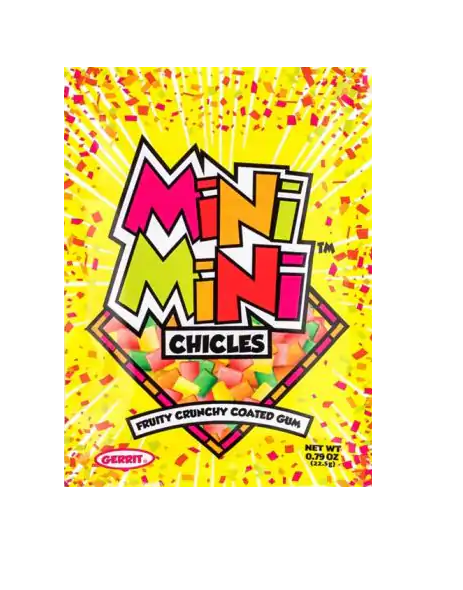 Gerrit Mini Mini Chicles Fruity Crunchy Coated Gum 22,5g