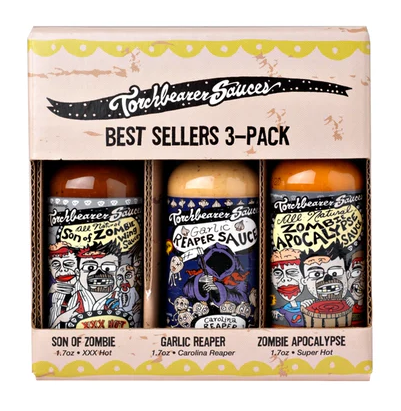 Torchbearer Sauces Bestseller 3 Pack 3 x 50ml (150ml)