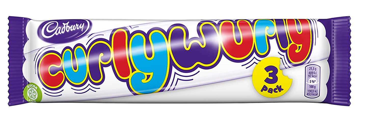 Cadbury Curly Wurly 3er Pack 64,5g