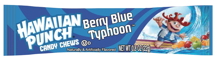 Hawaiian Punch Candy Chews Berry Blue Typhoon 22g