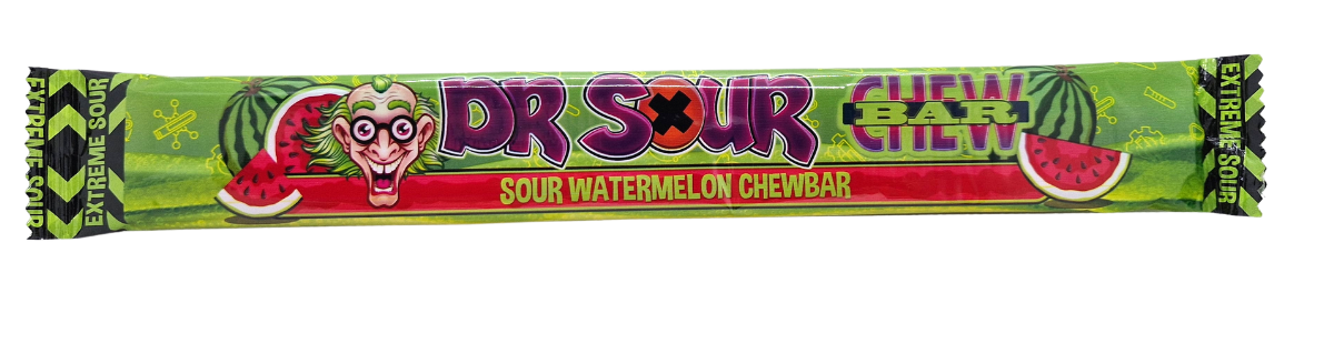 Dr. Sour Chewbar Watermelon 50g