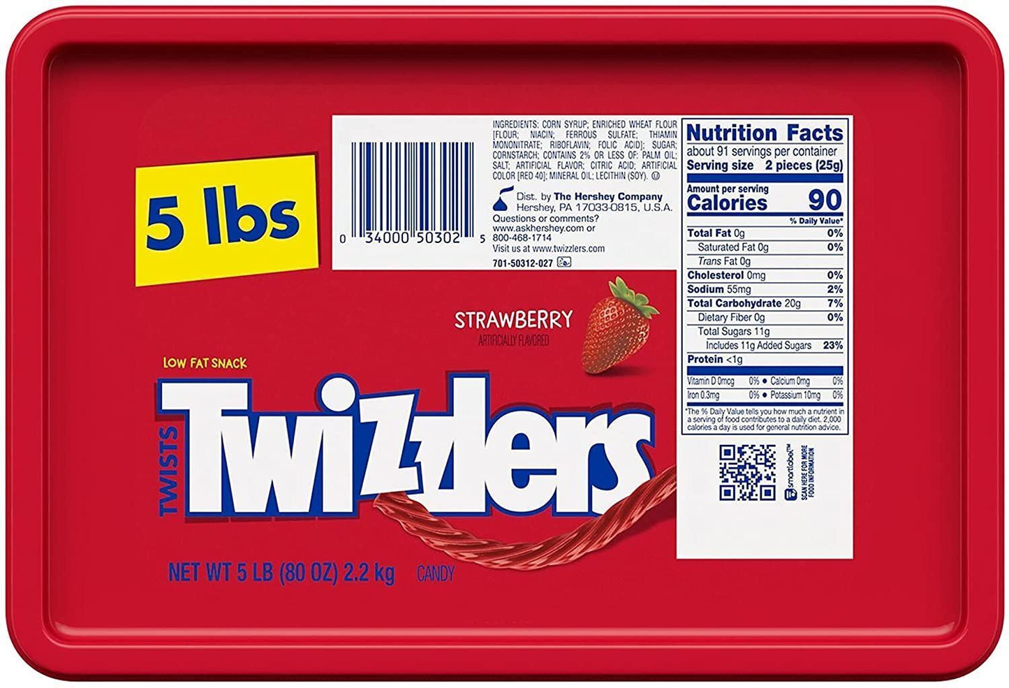 Twizzlers Strawberry Twists 2,2 Kg