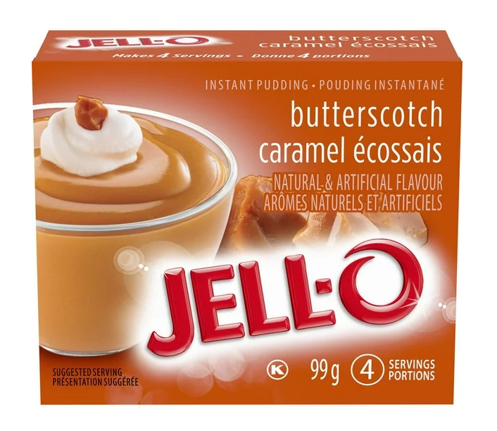 Jell-O Butterscotch Caramel Instant Pudding 99g (MHD 02.04.2025)