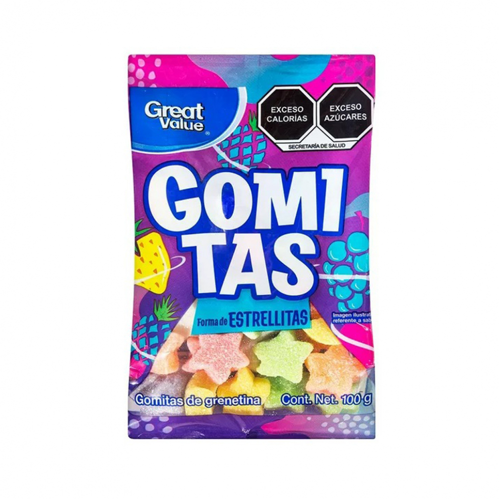 Gomitas Forma de Estrellitas 100g
