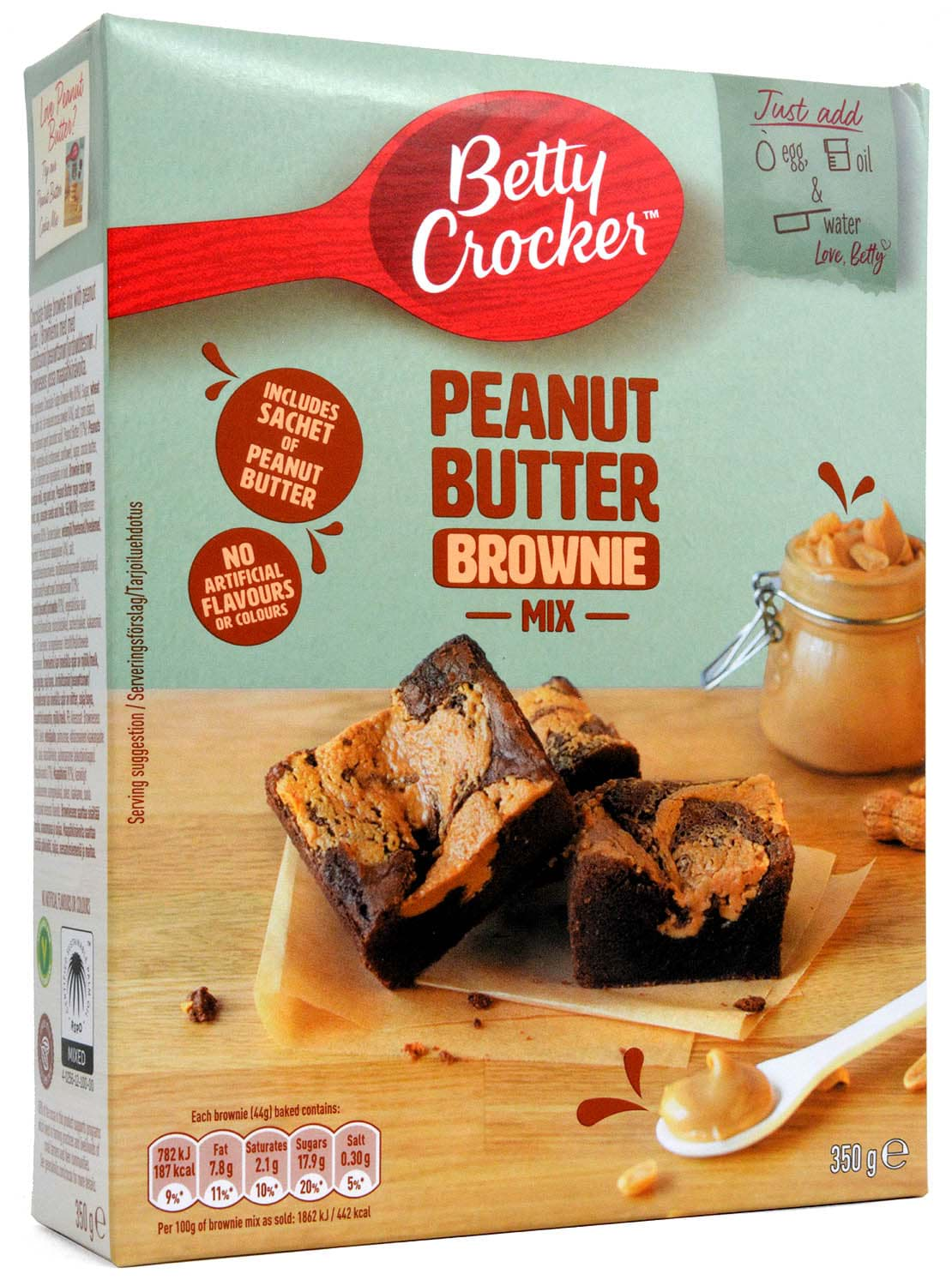 Betty Crocker Peanut Butter Brownie Mix 350g