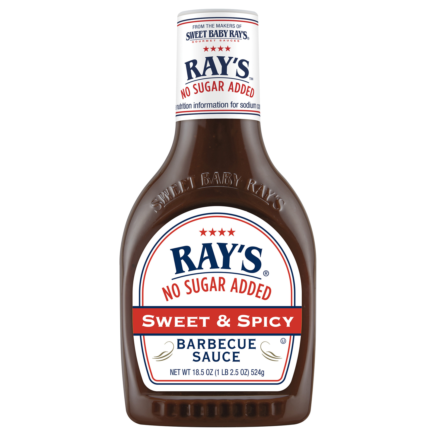 Sweet Baby Rays No Sugar Added Sweet 'n Spicy BBQ Sauce 534 g