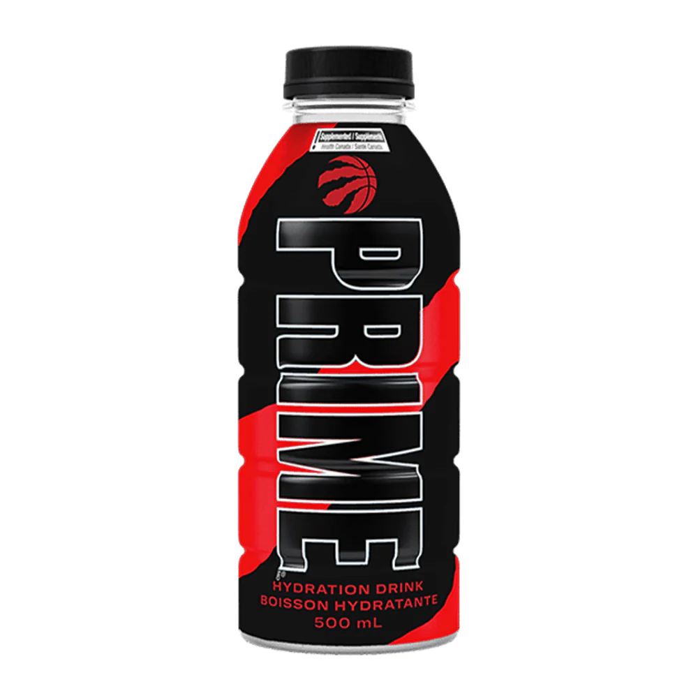Prime Hydration Sportdrink Raptors Red and Black 500ml