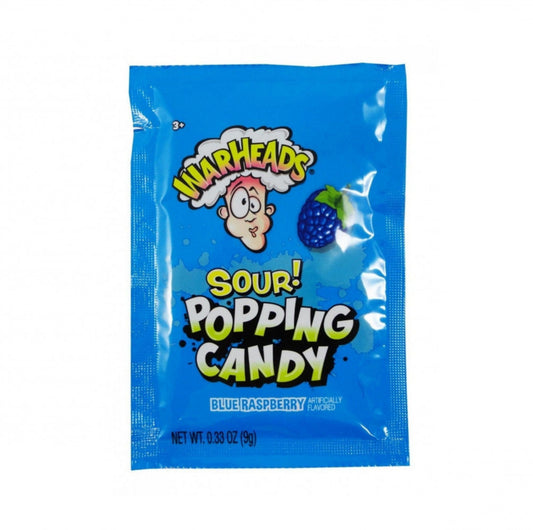 Warheads Sour Popping Candy Blue Raspberry 9g