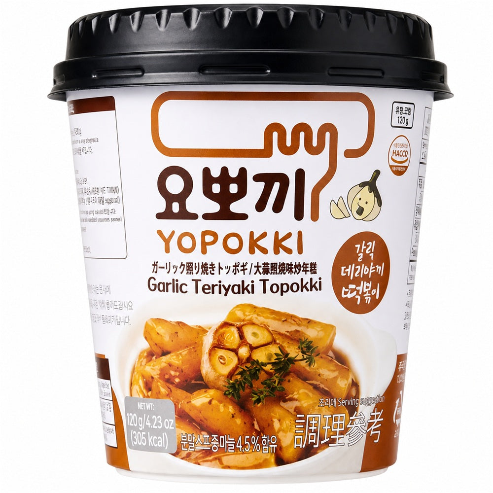Yopokki Instant Garlic Teriyaki Topokki 120g