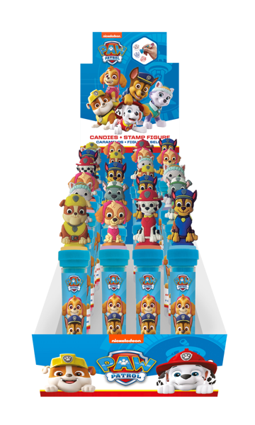 Paw Patrol 2D Figur & Stempel mit Süßigkeiten 72g