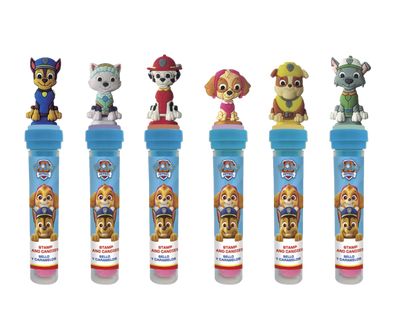 Paw Patrol 2D Figur & Stempel mit Süßigkeiten 72g