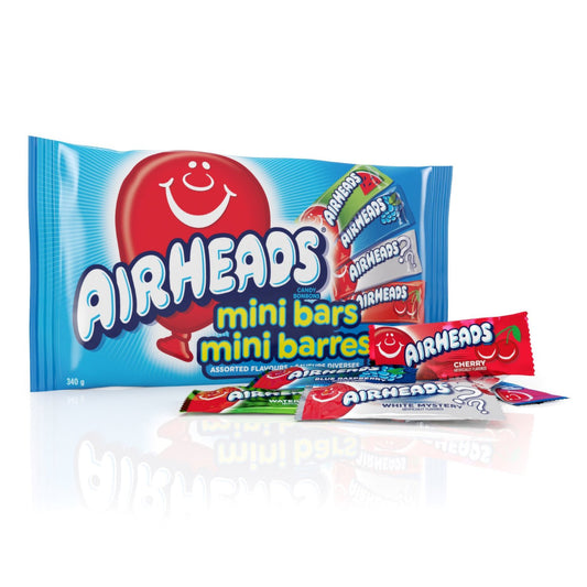 Airheads Mini Bars Assorted Flavours 340g