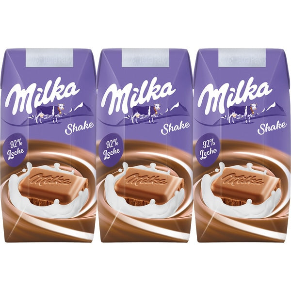 Pascual Milka Schoko-Milchshake 92% Milch 3 x 200 ml (MHD ÜBERSCHRITTEN)