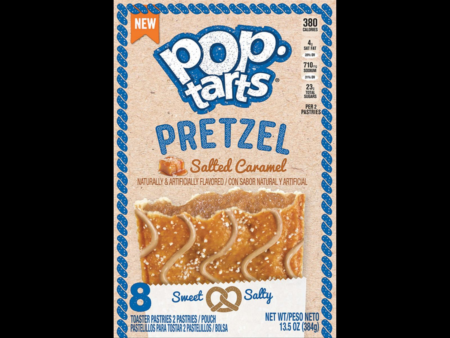 Kellogg's Pop-Tarts Pretzel Salted Caramel - 8 Stück - 384g