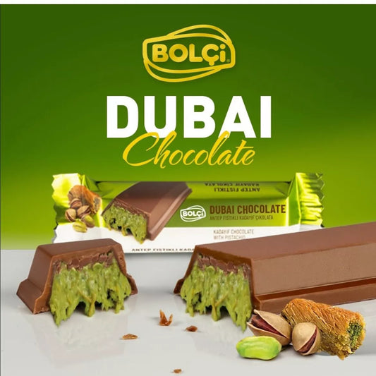 Bolci - Dubai Style Chocolate Kadayif Chocolate with Pistachio 30g (Türkei)
