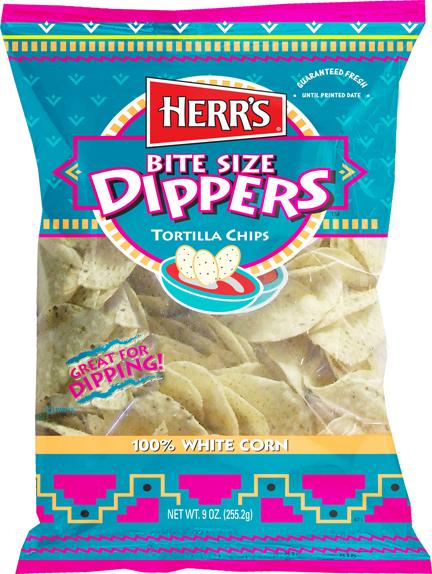 Herr's Bite Size Dippers Tortilla Chips 340g