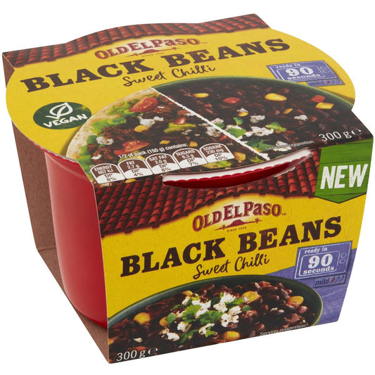 Old El Paso Black Beans Sweet Chili 300g
