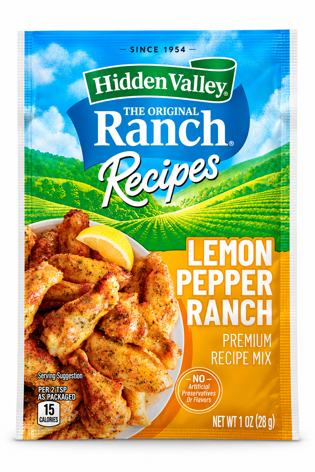 Hidden Valley The Original Ranch Recipes Lemon Pepper Ranch Premium Recipe Mix 28g