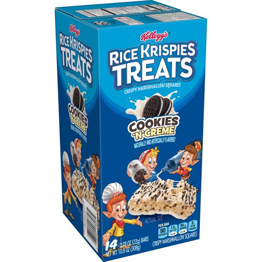 Kellogg's Rice Krispies Treats Marshmallow Snack Cookies'n'Creme 308g