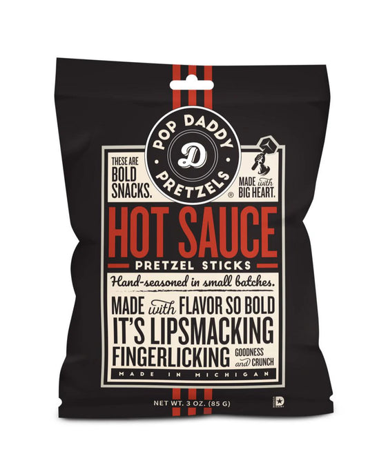 Pop Daddy Pretzels - Hot Sauce Pretzel Sticks 85g