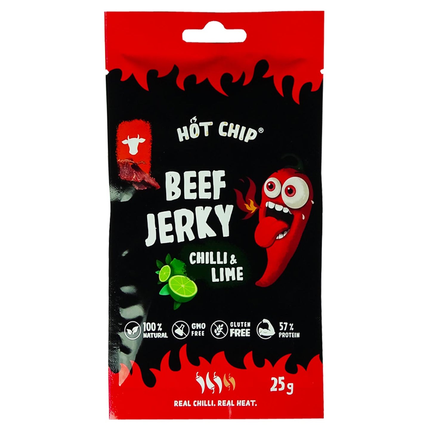 Hot Chip Beef Jerky Chilli & Lime 25g