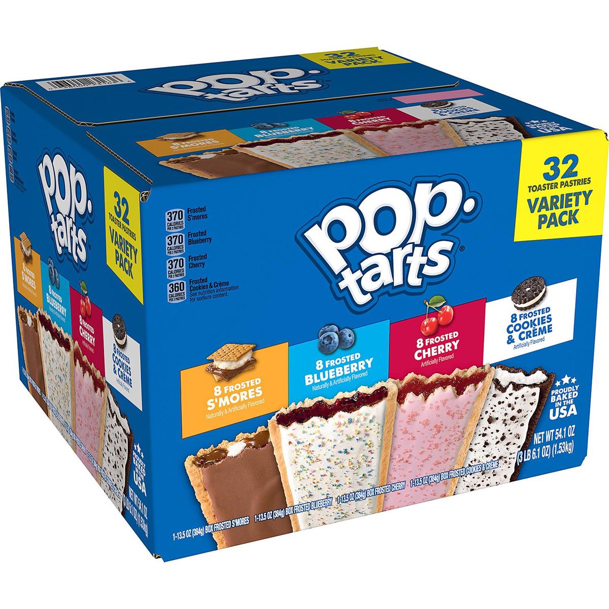 Kellogg's Pop-Tarts 32 Stück Packung 1,53kg