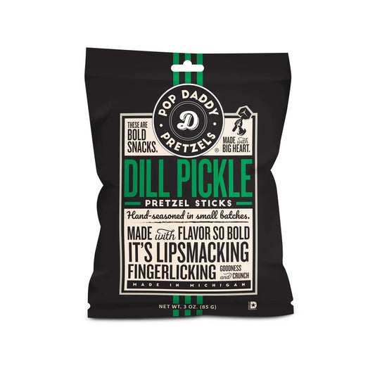 Pop Daddy Pretzels - Dill Pickle Pretzel Sticks 85g