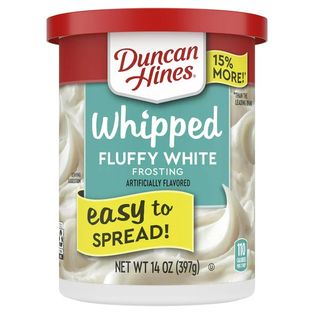 Duncan Hines Whipped Fluffy White Frosting 397g