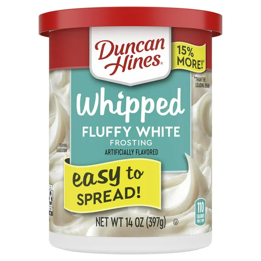 Duncan Hines Whipped Fluffy White Frosting 397g