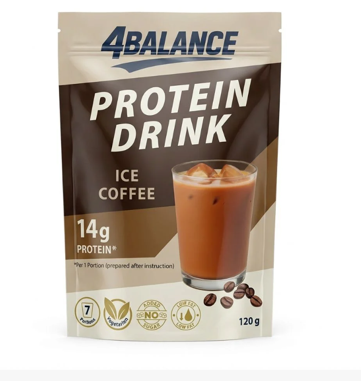 4BALANCE Protein Drink Ice Coffe Intant Getränkepulver 120g