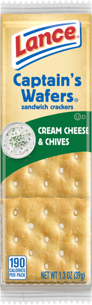 Lance Captain's Wafers Sandwich Crackers Cream Cheese & Chives 39g