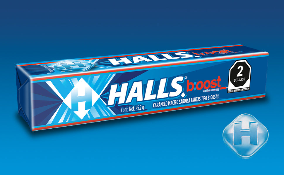 Halls boost Active Energy 25,2g