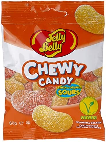 Jelly Belly Chewy Candy Sours Lemon & Orange 60g